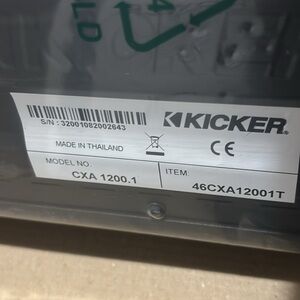 Kicker CXA1200.1 Car Amplifier - Black